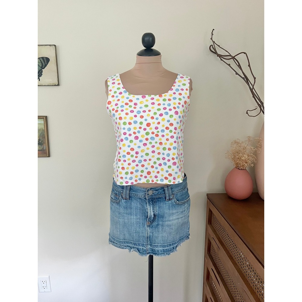 Vintage 90s Fresh Produce Polka Dot Tank